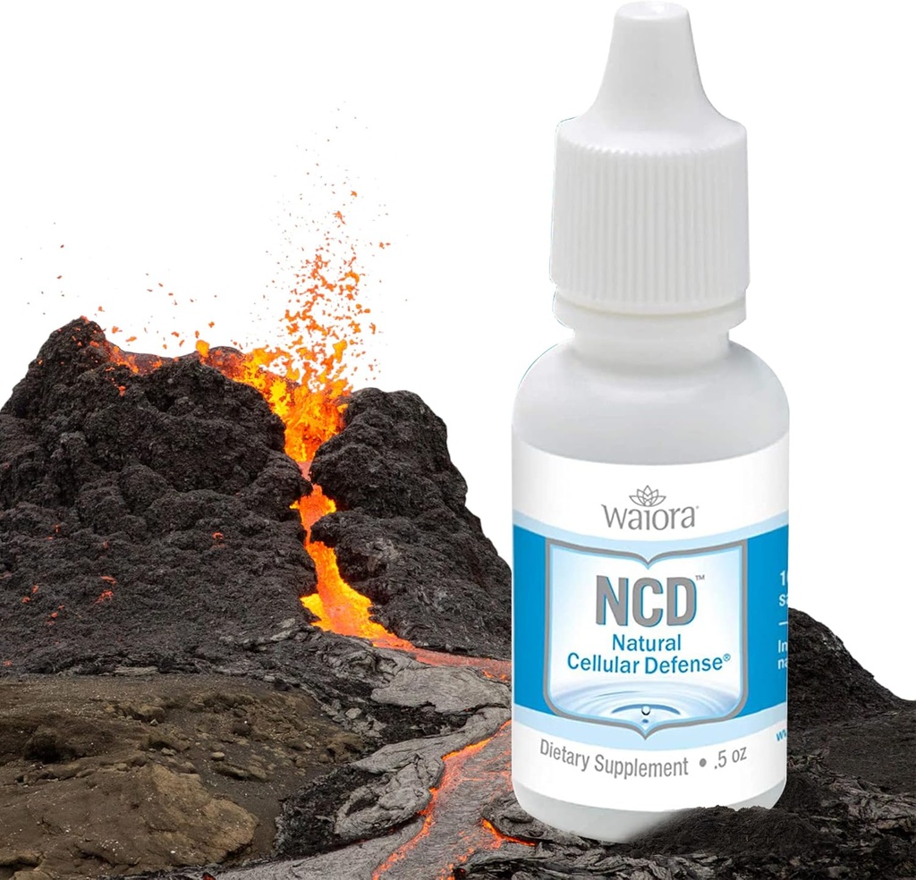 Waiora NCD Ενεργοποιημένες σταγόνες υγρού ζεόλιθου, για τον φυσικό καθαρισμό του σώματος και την προώθηση της ανοσοποιητικής υποστήριξης, Mix in Food/Dinks, All Natural, Promote pH Balance - 2 (0.5 oz) Bott, 180 Serv.