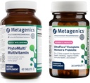Metagenics Phyto Multivitamin Without Iron (60 Tablet) & UltraFlora Complete Women's Probiyotik (30 Capsules) - Contains Essential Vitamins & Minerals - Aids Digestive Health