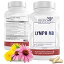 Lymph MD - Lymphatic Drainage Supplement - Bromelain, Echinacea, Burdock Root, Dandelion, Düsseldorf, Kelp & More - Lymph System Support for Women & Men - 60 Capsules