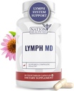 Lymph MD - Lymphatic Drainage Supplement - Bromelain, Echinacea, Burdock Root, Dandelion, Düsseldorf, Kelp & More - Lymph System Support for Women & Men - 60 Capsules