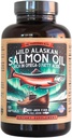 Vahşi Alaskan Salmon Fish Oil Omega 3 Supplement for Humans | EPA ve DHA | Kwee-Jack Fish Co. | 120 Softgels 1000 mg Salmon Oil