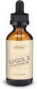 Lugol'un Çözümü% 2oz Glass Dropper Şişe. Contains P properties Iodide and Iodine, 60 ml