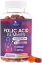 Kadınlar için Folic Acid Gummies 785 mcg, Essential Prenatal Vitaminler Anne ve Bebek, Vegan Folic Supplement Gummy, Daily Vitamin B9 Extra Strength Folate, After Gebelik - 120 Gummies