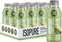 Isopure Zero Carb 32g Clear Protein Ready-to-Drink, Whey proteini Isolate, Green Tea, 12 Pack (Packating May Vary)