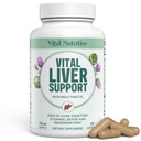 Vital Liver Yeni Formula Liver Supplement ve Liver Vitaminini Destekliyor - 9-in-1 Liver Health Formula,Cleanse & Tamir Formula Organik Süt Butle Destekler Liver Health Cleanse