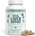 Vital Liver Yeni Formula Liver Supplement ve Liver Vitaminini Destekliyor - 9-in-1 Liver Health Formula,Cleanse & Tamir Formula Organik Süt Butle Destekler Liver Health Cleanse
