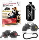 Motorcycle Ear Plugs for Wind Noise Reduction - 2 Pairs - 25dB - Motorcycle Accessories - Reusable Moto Earplugs, Soft Comfortable Hearing Protection for Motorbike, Touring, Racing, Riding