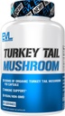 Evlution Beslenme Türkiye Tail Mushroom - 500 mg Organik Türkiye Capsule başına Tail Mushroom - Immune Support - Diyet Supplement - Vegan & Non-GMO - 60 Hizmet - 60 Capsules - 60 Capsules - 60 Capsules