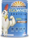 1 LB Αυγό Λευκή πρωτεΐνη σε σκόνη από την πηγή Διατροφή - 25 γραμμάρια πρωτεΐνης, Build Lean μυών, χωρίς γαλακτοκομικά - σοκολάτα γάλακτος