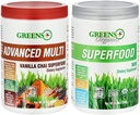 Greens+ Organik Superfood Raw ile Advanced Multi Vanilla Chai Superfood, Sche (Pack of 2)