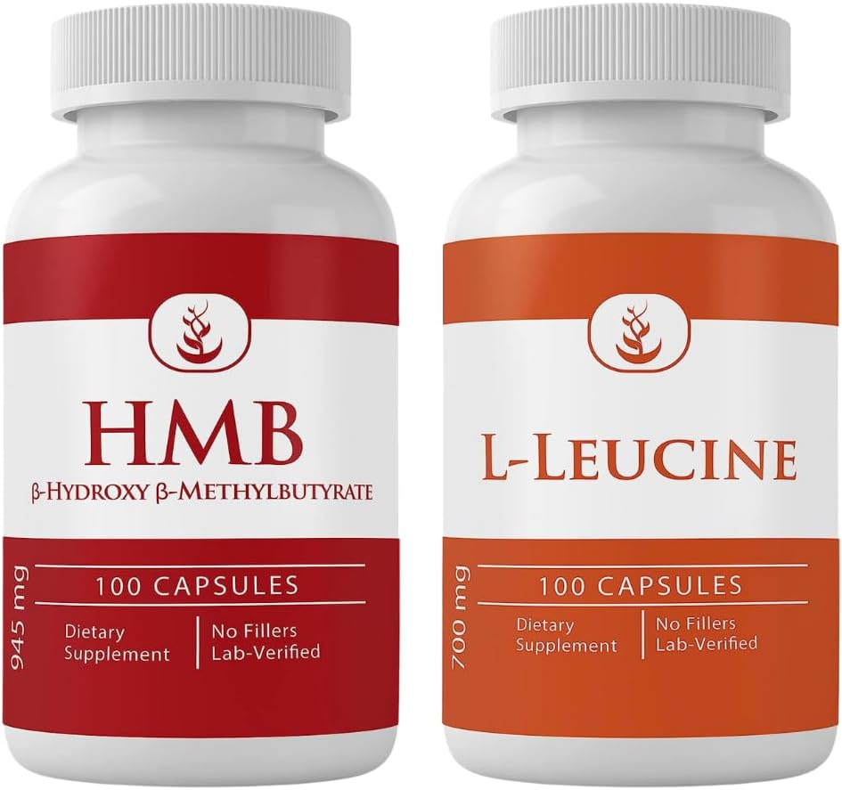 PURE ORIGINAL INGREDIENTS HMB ve L-Leucine Sche, 100 Capsules Her Her, Her Zaman Saf, Hiçbir katkı veya Tamers