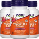 Şimdi D Vitamin-3 5000 IU, 240 Softgels, 3 Paket