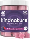 Örnek L-Theanine Gummies 200 mg – Vegan Calm & Focus Supplement for Yetişkinler & Kids Ages 4+ – Karma Berry Chewable, Low Sugar, Non-Drowsy*