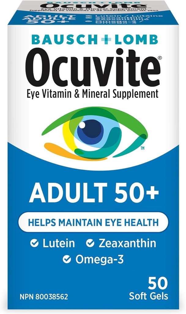 Bausch & Lomb Ocuvite Yetişkin 50+ Göz Vitamini ve Mineral Supplement