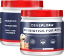ActivHealth Digestive Enzymes και Probiotic για κατοικίδια ζώα (σκύλοι, γάτες, κουνέλια και περισσότερα, 125 mg, 120 μερίδες) από τη Geneflora για κατοικίδια συσκευασίας των 2