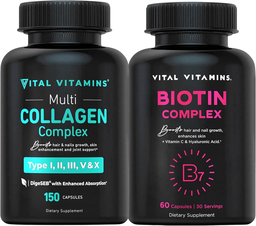Vitals Multi Collagen Pills + Biotin Kompleks Pills