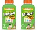 Flintstones Sour Gummies Παιδικές Βιταμίνες, Gummy Πολυβιταμίνη για Παιδιά με Βιταμίνες A, B6, B12, C, D & more, 180ct (Pack of 2)