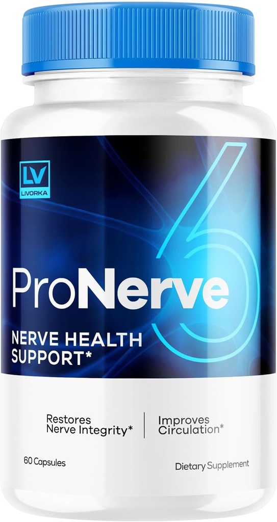 LIVORKA Pronerve 6, Nerve Health Support Advanced Formula - 1 Ay için 60 Capsules