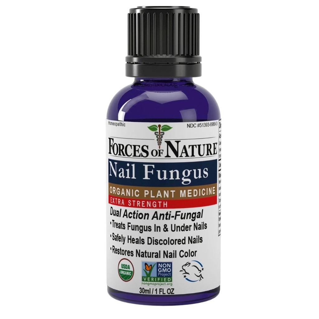 Nature Toenail Nail Fungus Tedavisi Ekstra Güçlü, Organik Antifungal Toenails ve Parmaknails'in Görünümü, Homeopatik Tıp, Cracked, Kuru ve Hasarlı Çiçeği, 1.0 FL OZ