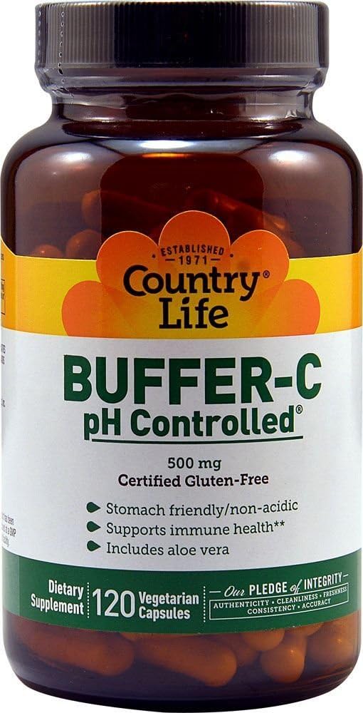 COUNTRY LIFE Vitamins Buffer C,PH CNTRLD500 MG, 120 VCAP
