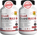 Gluco Guard Max Daily Wellness Support Supplement with Vitamins, Minerals, and Herbs – Kromium, Magnezyum, Banaba, Bitter Melon ve çinko – Non-GMO, Gluten-Free – 120 Capsules
