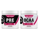 Honey Coverr Pre Workout Toz & BCAA Amino Asits Toz Paket | Beta Alanine, Caffeine & Vitamin C + Elektrolytes | Vegan Hua Sugar Free & Paleo for Men & Women | 30 Servisler (Wild Berry)