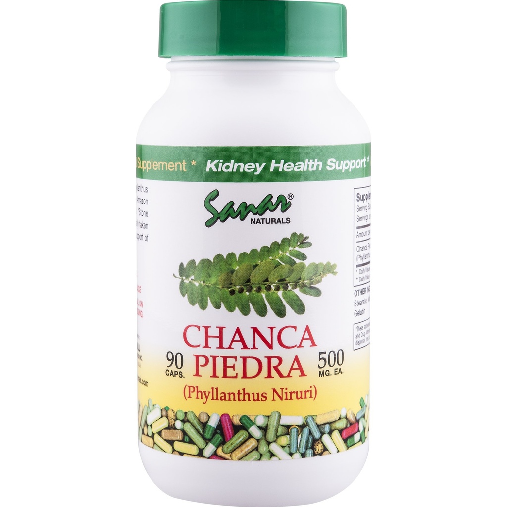Sanar Naturals Chanca Piedra, 90 Capsules - Stone Breaker Ekstra Güç - Doğal Detox ve Stones Dissolver