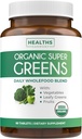 USDA Organik Super Greens Supplement - Organik Yeşiller Meyveleri ve Sebze Eksileri ile 28 Superfood Kompleksi ile Yetişkinler için Eksileri Herbs & More - Vegan & Non-GMO (Up to 1 Ay Supply)