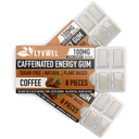 LyvWel Energy Gum | 100 mg Caffeine per gem | All Natural | Sugar-Free Pre-Workout Boost: Your Essential Energy Supplement to Stay Awake- 3 Pack (Coffee)