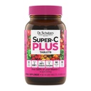 Dr. Schulze'nin Super-C Plus - Immune Support için C Supplement - Skin Health & Antioksi Desteği - Yüksek Lisanslı Formula - Plant-Based Superfood - Gluten-Free & Vegan - 60 Kont (20 Hizmet)