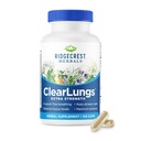 RidgeCrest Herbals ClearLungs Extra Strength, Φυσικός Πνεύμονας, Ρινική Φόρμουλα Υγείας, Bronchial, αναπνευστικό, Sinus, Mucus Support (120 Caps, 60 Serv)