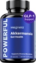 Akkermansia Probiotic, Boosts GLP-1, 300M AFU, Inulin Prebiotic Fiber - Gut Health Supplements for Men & Women (60 Capsules)