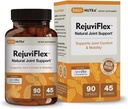 RejuviFlex - Doğal Ortak Supplement w/ApresFlex Boswellia AKBA, Turmeric Curcumin, Piperine & White Willow Bark - Hands, Dizler, Genel Ortak Sağlık (90 Capsules)