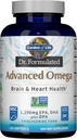Κήπος της ζωής Dr. Formulated Advanced Omega Fish Oil - λεμόνι, 1.290mg EPA, DHA + DPA σε μορφή τριγλυκεριδίων, ενιαία πηγή Omega 3 συμπλήρωμα για Ultimate Brain & Heart Health, Non-GMO, 180 Softgels
