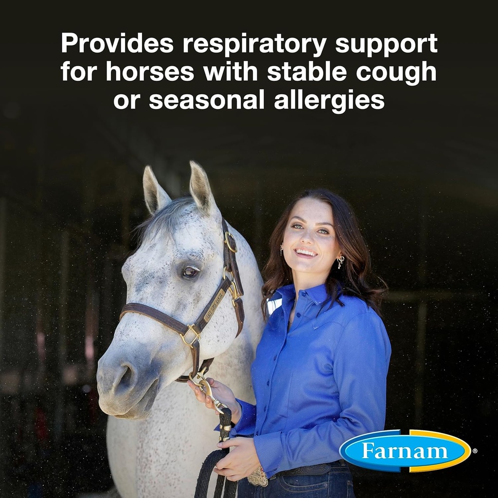 Farnam Cough Free Horse Cough Pellets, Horses W/Sezonal Allergies veya Stable Cough, 1.75 lb, 48 Day Supply (Pack of 2)