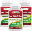 Best Naturals Red Yeast Rice 1200 mg (Non-GMO) 120 Tablets (120 Count (Pack of 3))