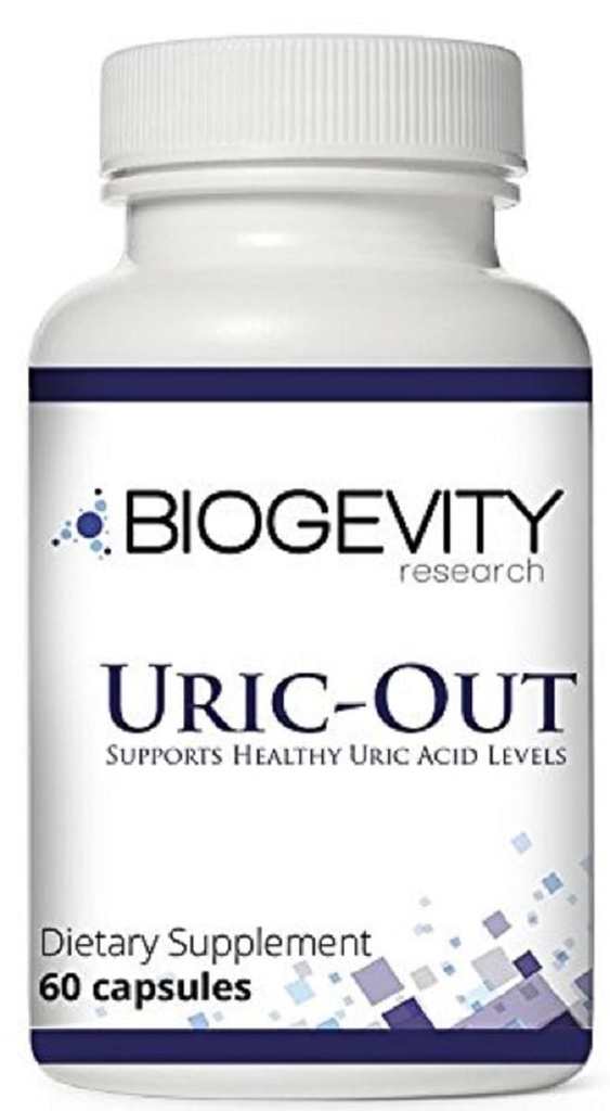 Uric-Out Ultimate Uric Acid Support - 11 ισχυρά εκχυλίσματα - Σπόροι σέλινου, συμπύκνωμα κερασιού, Chanca Piedra - καθαρισμός ούρων 60 Caps