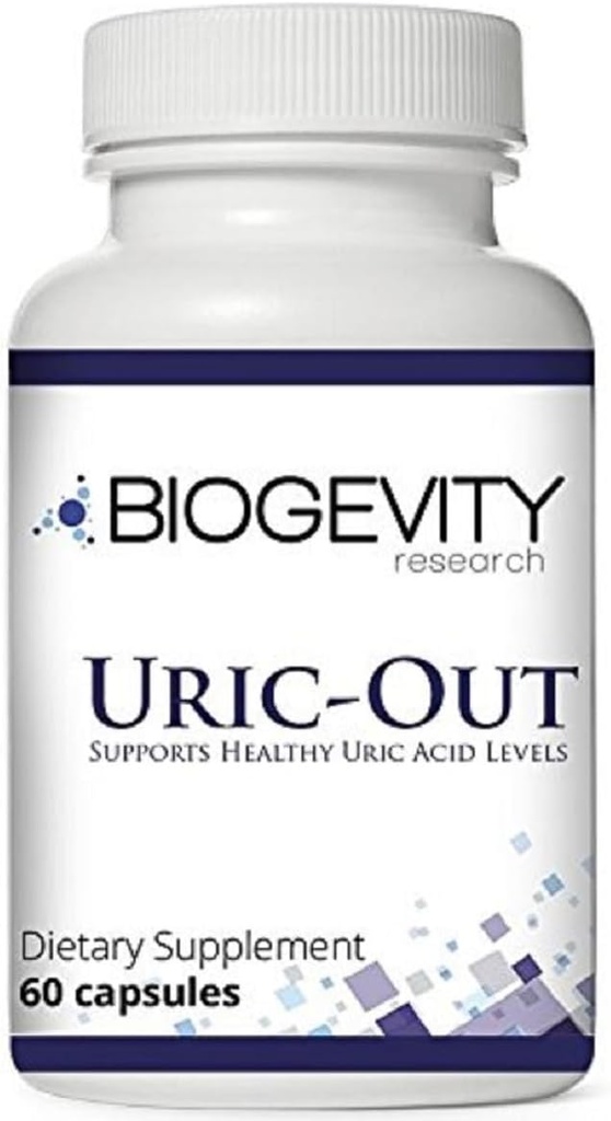 Uric-Out Ultimate Uric Acid Support - 11 Güçlü Türler - Celery Tohum, Tart Cherry Mekanik, Chanca Piedra - Uric Acid Cleanse 60 Caps