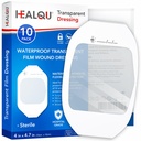 Mix Film 4" x 475" (10 Pack) - Post-Surgical Duş için Su geçirmez Yaralar, IV Shield, Aftercare, Clear Breathable Dressing Patches by HEALQU