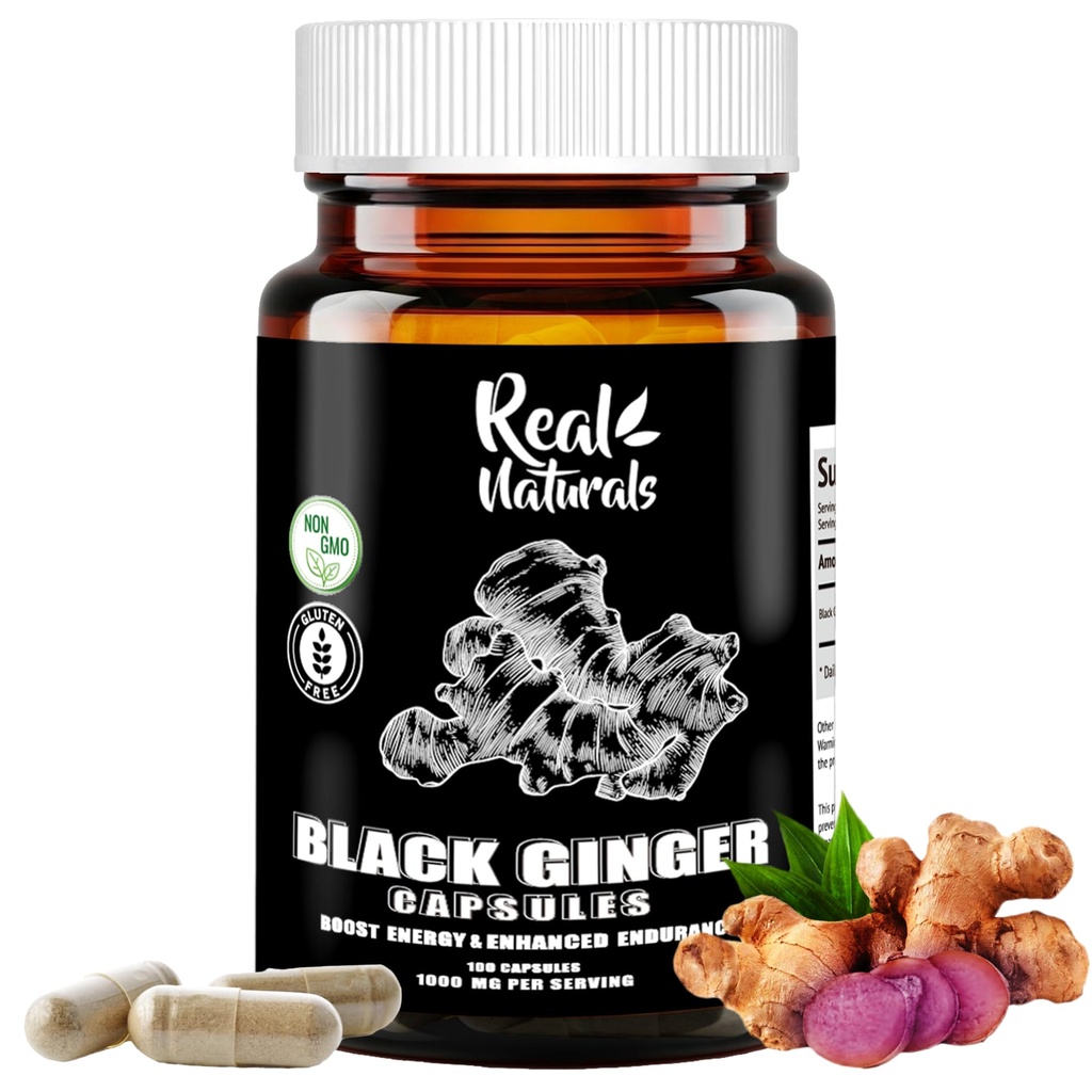 Erkekler için Siyah Ginger 500 mg (100 Capsules) Vegan kaempferia parviflora Black Ginger Extract Capsules Genel Endurance ve Performansı