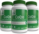 Sağlık Thru Beslenme CoQ-10 100 mg ile BioPerine (Pazar 3X 120 Softgels) | Yüksek Apsiyon Doğal Fermented USP Grade Coenzyme Q10 | 3rd Parti Test Edildi | Kalp Sağlığı ve Enerji Desteği