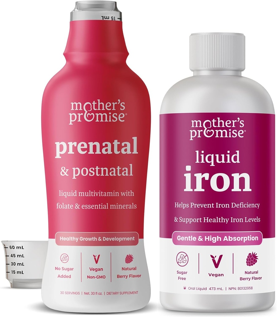 Mother's Promise Liquid Iron & Prenatal Liquid Multi Sche