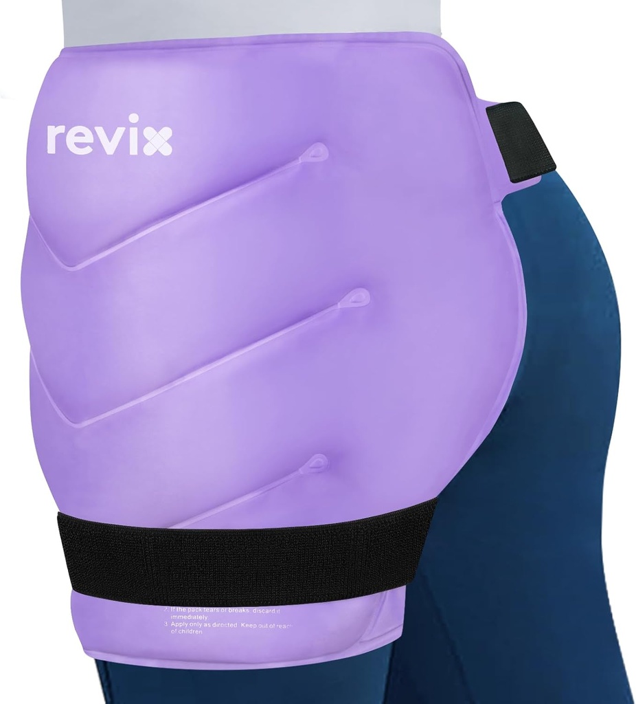 REVIX Ekstra Büyük Hip Buz Paketi, Damla Makyaj için Reusable Gel Buz Paketi, Thigh, Omuz & Back, Soft Lining Cold Compress Recovery Kit