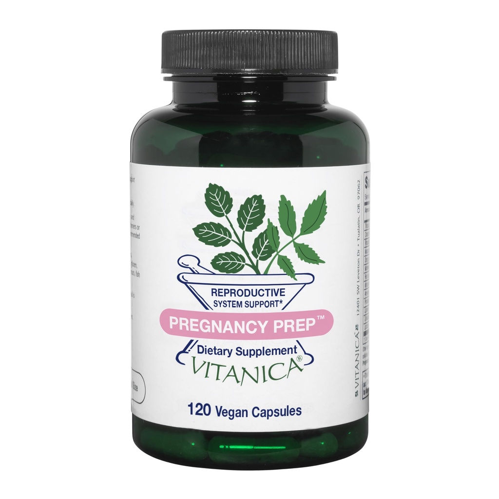 Vitanica Hamilelik Prep, Reproductive System Support, Vegan, 120 Capsules
