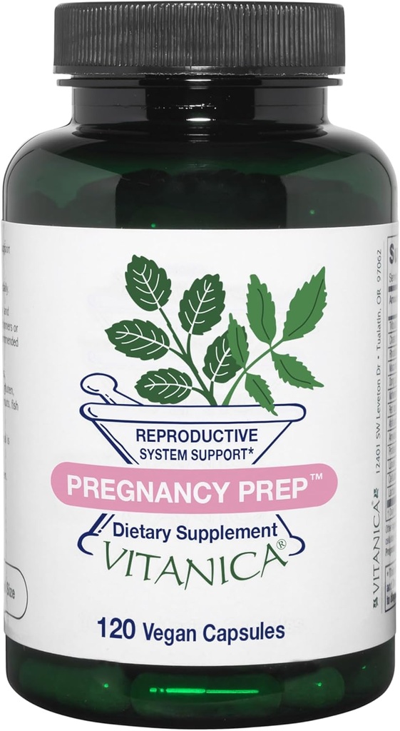 Vitanica Hamilelik Prep, Reproductive System Support, Vegan, 120 Capsules