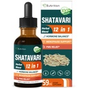 Shatavari (Shitabari) Kadın Destek Menopause Relief, Herbal Supplement for PMS Support, 12in-1 Formula with Wild Yam, Vitex Berry Extract.