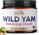 ANGELYCIA Wild Yam Cream for Hormon Dengesi | Kadınlar için Hormon Dengesi | Estrogen Krem | 100% Saf Organik | PMS için Organik | Perimenopause & Menopause Desteği | Tüm Ciltler