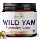 ANGELYCIA Wild Yam Cream for Hormon Dengesi | Kadınlar için Hormon Dengesi | Estrogen Krem | 100% Saf Organik | PMS için Organik | Perimenopause & Menopause Desteği | Tüm Ciltler