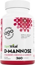 Plantvital D Mannose Capsules with Cranberry - D-mannose 1000mg Capsules - High Potency for Bladder, Kidney and Urinary Tract Support. Cranberry Powder with Hibiscus and Dandelion. 6 Months Supply