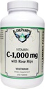 C-1000 mg (ascorbik asit) ile 50 mg Rose HIPS - Soy Corn Gluten Free (250 Tablet)